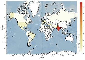 People joined the hackathon from 63 countries across the globe.